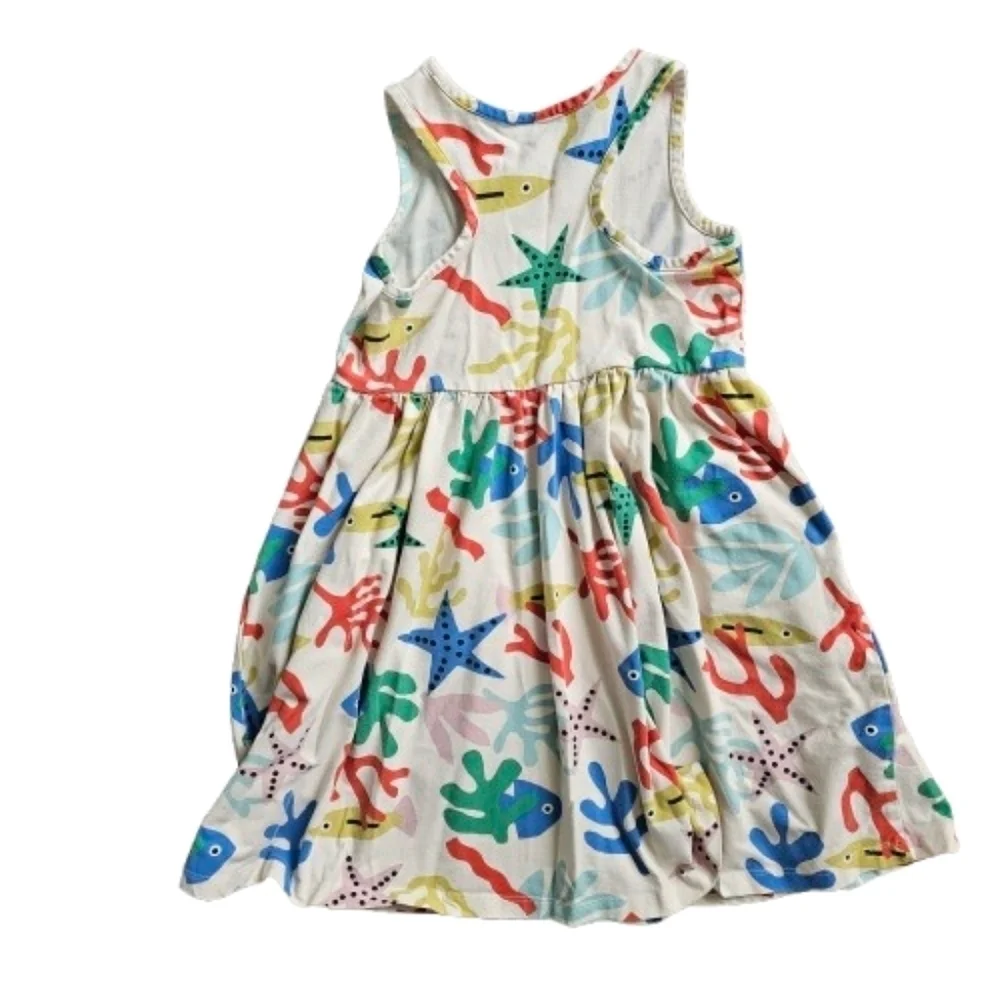 Hanna Andersson Coral Reef Print Racerback Skater Dress